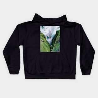 Waterfall by Georgia O'Keeffe Kids Hoodie